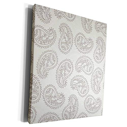 3dRose Image of Large Scale Light Brown On Ivory - Museum Grade Canvas Wrap -cw-327451-1-
