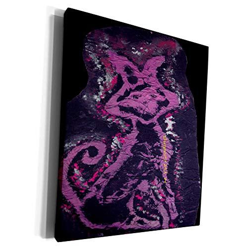 3dRose Yves Creations Krazy Kool Kat - Krazy Kool Kat In Mauve - Museum Grade Canvas Wrap -cw-6979-1-
