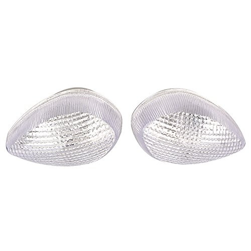 Mallofusa Turn Signal Light Lens Cover Replacement Compatible for Yamaha R6 2003-2005 R1 2002 2003 2004 2005 2006 Clear