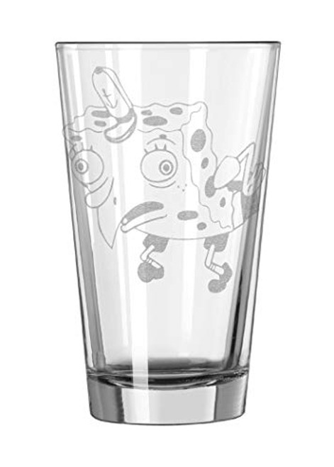 Mocking Spongebob Pint Glass