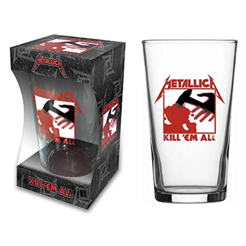 Metallica kill em all 1 pint Beer Glass