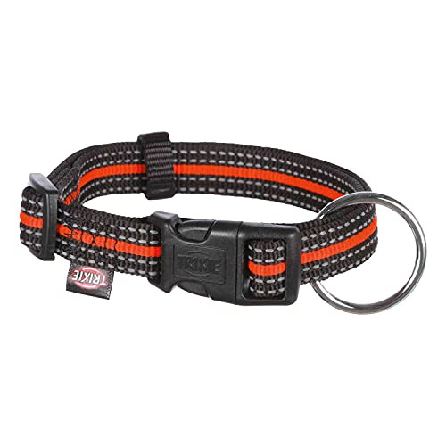 TRIXIE Fusion Collar, L - XL, 40-65 cm x 25 mm, Black/Orange