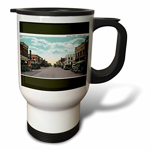 3dRose tm_170935_1" Second Street, Laramie, Wyoming Antique Cars Lining the Street-" Travel Mug, 14 oz, Multicolor 3dRose tm_170935_1" Second Street, Laramie, Wyoming Antique Cars Lining the Street-" Travel Mug, 14 oz, Multicolor