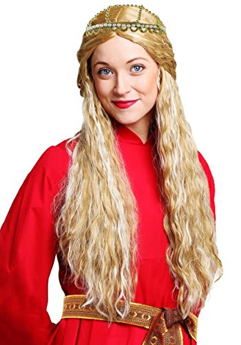 Fun Costumes Adult Princess Bride Wig Women's Princess Buttercup Wig Standard Yellow
