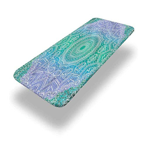 LCGGDB Polyester Picnic Table Fitted Tablecloth Cover, Geometric Figure Elastic Edged Picnic Table Covers,24in x 48in -4ft-,for Camping, Dining, Outdoor, Park, Patio