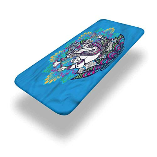 LCGGDB Elephant Polyester Picnic Table Fitted Tablecloth Cover,Elephant Pattern Elastic Edged Picnic Table Covers,24in x 48in -4ft-,for Folding Table Outdoor Indoor Thanksgiving