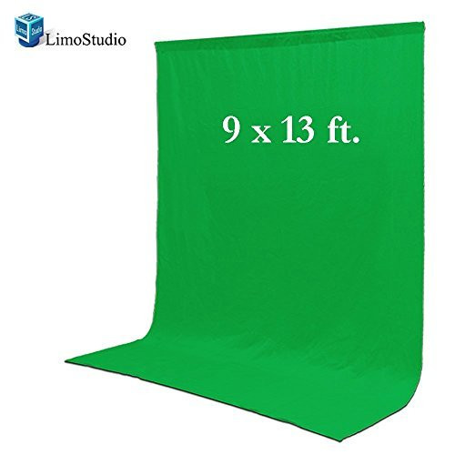 LimoStudio Photo Video Photography Studio 9x13ft Green Fabricated Chromakey Backdrop Background Screen, AGG1855
