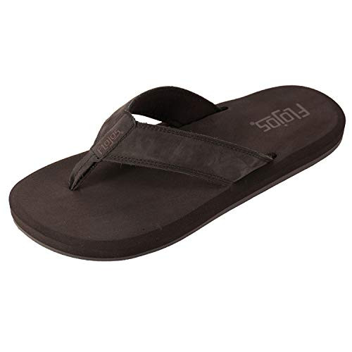 FLOJOS Men's Cole2.0 Flip-Flop, Dark Brown, 13