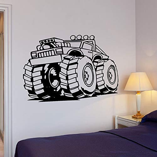 Car Wall Decal Big Machine Wheels Power Cool Style Home Decor for Living Room Garage Man Cave Art Mural Vinyl Stickers 42x59cm