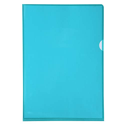 Exacompta PVC Cut Flush Folder, A4 - Green, Bag of 10