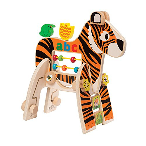 Manhattan Toy Safari Tiger Wooden Toddler Activity Toy