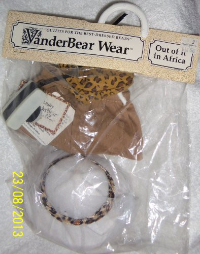 North American Bear Muffy Vanderbear Out of it in Africa Outfit - Retired