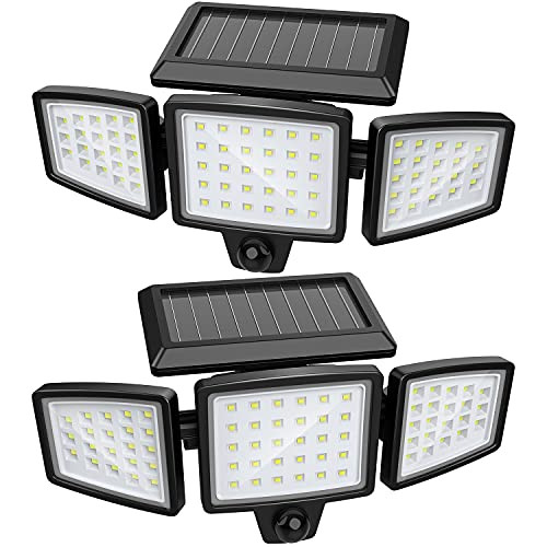 Solar Lights Outdoor, Solar Powered Led Flood Security Lights with Motion Sensor, Wireless Spot Flood Outside Wall Light with 72 LED and IP65 Waterproof for Garden, Porch, Yard, Patio, 2 Packs Solar Lights Outdoor, Solar Powered Led Flood Security Lights with Motion Sensor, Wireless Spot Flood Outside Wall Light with 72 LED and IP65 Waterproof for Garden, Porch, Yard, Patio, 2 Packs