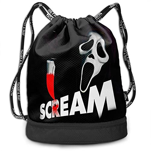 Scream Horror Movie Waterproof Laptop Bags Bundle Backpack Drawstring Sackpack