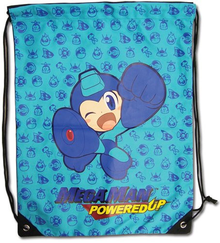 Mega Man Powered Up Group Drawstring Bag