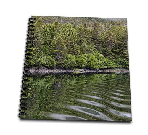 3dRose USA, Alaska, Tongass National Forest. Boat wake in Mirror. - Drawing Books -db-345818-2-