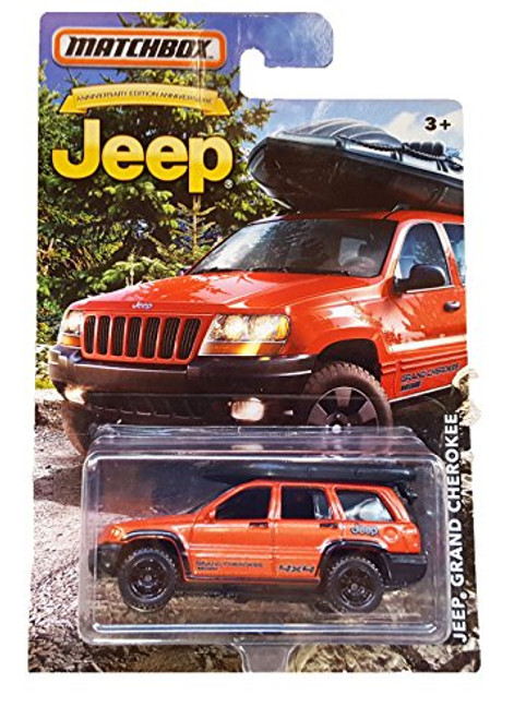 Matchbox Jeep Grand Cherokee Anniversary Limited Edition Metallic Orange Die-cast Matchbox Jeep Grand Cherokee Anniversary Limited Edition Metallic Orange Die-cast
