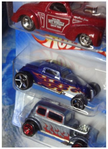 Hot Wheels Diecast '32 Ford Vicky - '41 Willys Coupe - Sooo Fast 1/64 Scale