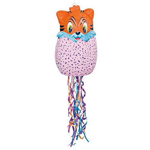Unique Hatchimals 3D Pull Pinata - 1 Pc, purple, one size