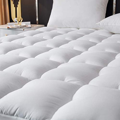 MEETLIFE Queen Mattress Pad Cover Cooling Mattress Toppers, Cotton Pillow Top Quilted Fitted Mattress Cover with 8-21 Inch Deep Pocket MEETLIFE Queen Mattress Pad Cover Cooling Mattress Toppers, Cotton Pillow Top Quilted Fitted Mattress Cover with 8-21 Inch Deep Pocket
