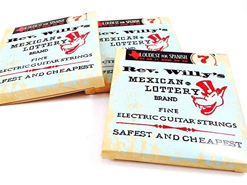 Reverend Willy's Mexican Lottery Brand Guitar Strings Electric 3 Sets 07-38