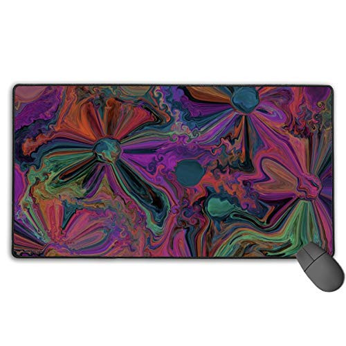 Mouse Pad Standard Mouse Pad Gaming Mouse Pad Office Mouse Pad Mirror Colored Flower