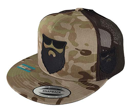 el Señor de la Barba Silver 2 Logos 2 a lado hat Camo Khaki Olive Brown mesh el Señor de la Barba Silver 2 Logos 2 a lado hat Camo Khaki Olive Brown mesh