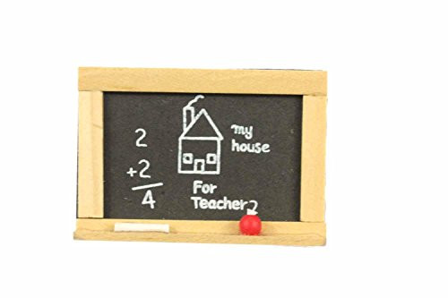 Miniblings Blackboard School Brooch Teacher Pupil Pin Badge Button Wood Teacher