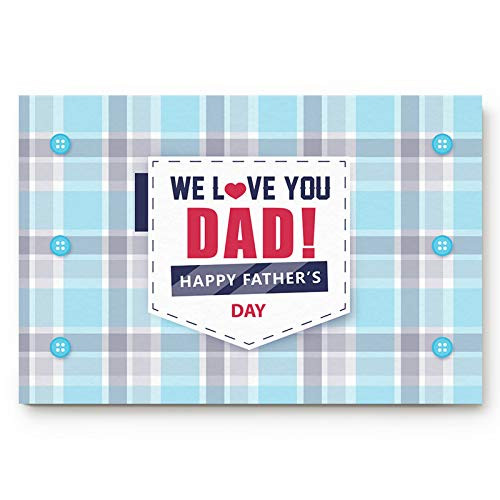 Doormats Entrance Rugs Father's Day Pocket Buttons Entryway Door Mats Blue Grey Plaid Floor Mats Apartment Office Front Door 20 x 31.5 inches