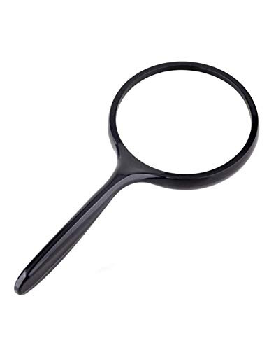 HTDZDX Magnifier HD Magnifying Glass 10 Times 100mm Large Mirror Handheld Magnifying Glass Reading Elderly Elderly Magnifying Glass Children