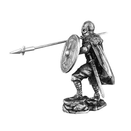 Ronin Miniatures Viking Spear Warrior UnPainted Tin Metal Collection Toy Soldier Size 1/32 Scale Decor Accents 54mm for Home Collectible Figurines Best Gift Item Vk-05 Ronin Miniatures Viking Spear Warrior UnPainted Tin Metal Collection Toy Soldier Size 1/32 Scale Decor Accents 54mm for Home Collectible Figurines Best Gift Item Vk-05