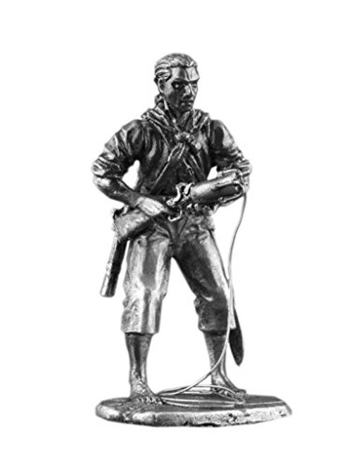 Ronin Miniatures New Pirate Figures with Gun UnPainted Tin Metal 54mm Action Figures Toy Soldiers Size 1/32 Scale for Home Decor Accents Collectible Figurines Item Na-06 Ronin Miniatures New Pirate Figures with Gun UnPainted Tin Metal 54mm Action Figures Toy Soldiers Size 1/32 Scale for Home Decor Accents Collectible Figurines Item Na-06