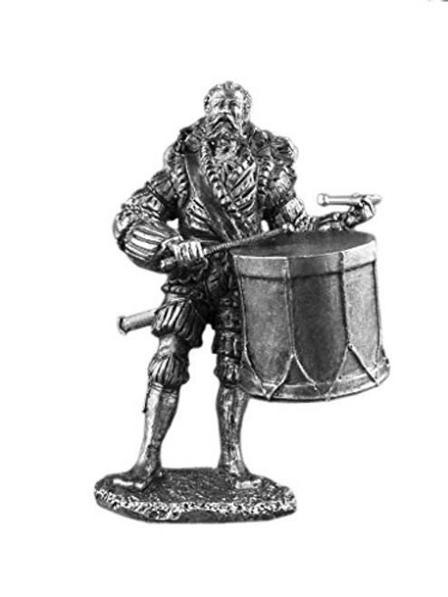 Ronin Miniatures Landsknecht with Drum Medieval UnPainted Tin Metal 54mm Action Figures Toy Soldiers Size 1/32 Scale for Home Decor Accents Collectible Figurines Item Mw-12 Ronin Miniatures Landsknecht with Drum Medieval UnPainted Tin Metal 54mm Action Figures Toy Soldiers Size 1/32 Scale for Home Decor Accents Collectible Figurines Item Mw-12