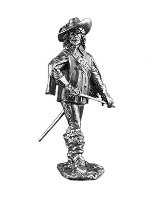 Ronin Miniatures French Royal Musketeer Infantry UnPainted Tin Metal 54mm Action Figures Toy Soldiers Size 1/32 Scale for Home Decor Accents Collectible Figurines Item Na-02 Ronin Miniatures French Royal Musketeer Infantry UnPainted Tin Metal 54mm Action Figures Toy Soldiers Size 1/32 Scale for Home Decor Accents Collectible Figurines Item Na-02