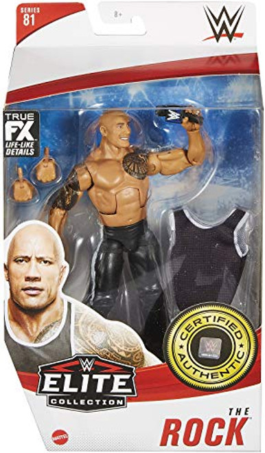 Ringside The Rock - WWE Elite 81 Mattel Toy Wrestling Action Figure Ringside The Rock - WWE Elite 81 Mattel Toy Wrestling Action Figure