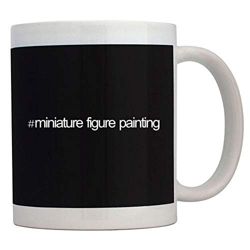 Teeburon Hashtag Miniature Figure Painting Bold Text Mug 11 ounces ceramic
