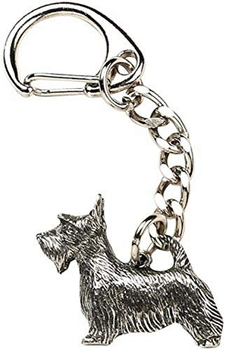 Pewter Keychains Scottish Terrier Scottie Dog