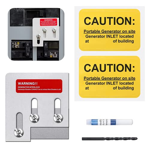 Generator Interlock Kit Compatible with Square D QO or Homeline 150 or 200 amp panels. 1 3/8 inches Spacing between main and generator breaker, Professional and Interlock Kit Generator Interlock Kit Compatible with Square D QO or Homeline 150 or 200 amp panels. 1 3/8 inches Spacing between main and generator breaker, Professional and Interlock Kit