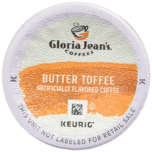 Gloria Jean's Coffees Butter Toffee 48 K-Cups for Keurig Brewers