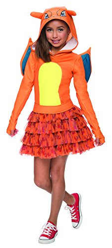 Rubie's Costume Pokemon Charizard Child Hooded Costume Dress Costume, Large