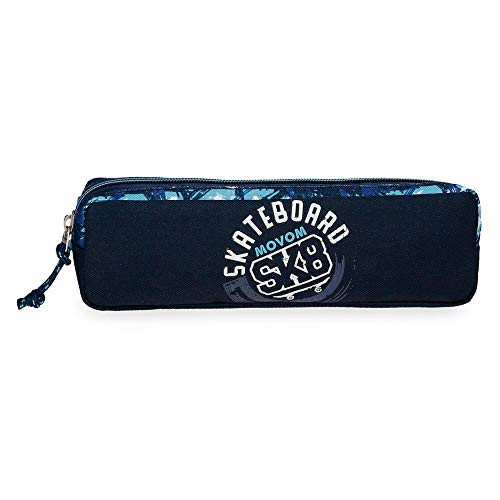 MOVOM Pencil Cases, Blue -Azul-, 22 centimeters