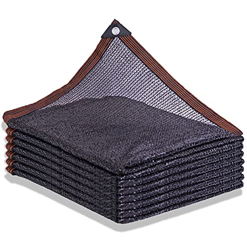 WWWRL Succulents Shade Sail Sunblock Shade Cloth Black 3 pin Shade Cloth Home Garden Balcony Flower and Vegetable Shade Netting Encryption Thicken Custom Size