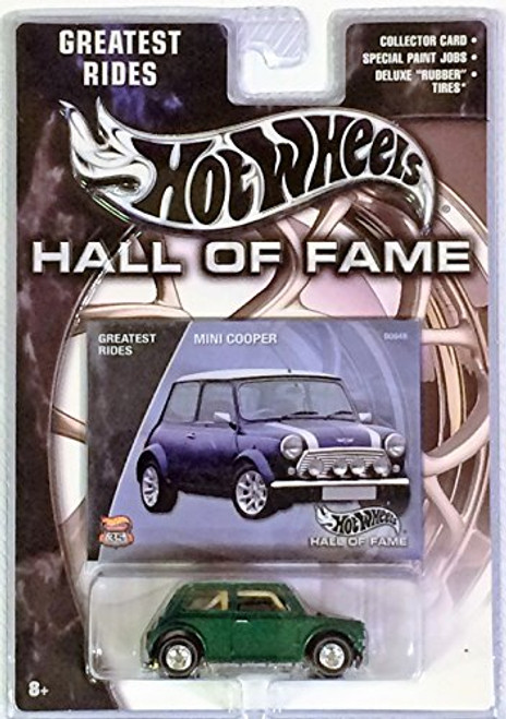 Hot Wheels 2002 Hall Of Fame Greatest Rides 1-64 Scale 35th Anniversary Green Mini Cooper Die Cast Car Hot Wheels 2002 Hall Of Fame Greatest Rides 1-64 Scale 35th Anniversary Green Mini Cooper Die Cast Car