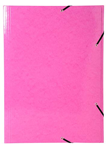 Exacompta Iderama Elasticated 3 Flap Folder, A3, Pink