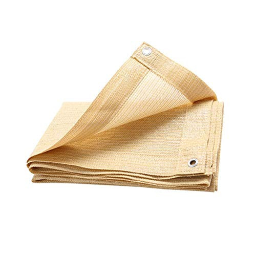 ZWYSL Sunblock Shade Cloth, Balcony Courtyard Shading Net, Thickening Encryption, UV Protection Dustproof, Beige, 18 Sizes -Color - Beige, Size - 1x1m-