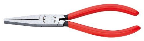 Knipex 3841190 Long Nose Pliers without Cut and Flat Tips, 7.5 Inch