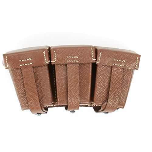 German WWI Gewehr 98 Brown Leather Ammunition Pouch, GEW 98, G98