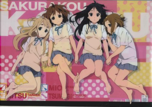 K-On Clear File B -Hirasawa Yui, Akiyama Mio, Tainaka Ritsu, Kotobuki Tsumugi- fried oysters -japan import-