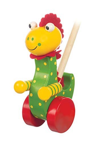 Orange Tree Toys - Dinosaur Push Along Toy - Encourage First Steps and Walking, for Toddlers Ages 18 Months and up