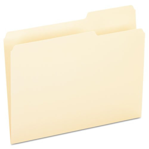 Pendaflex Essentials 752133 - File Folders, 1/3 Cut, Third Position, Top Tab, Letter, Manila, 100/Box-ESS752133